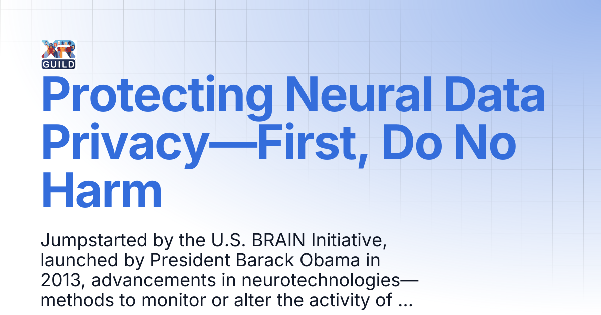 Protecting Neural Data Privacy—First, Do No Harm | Library